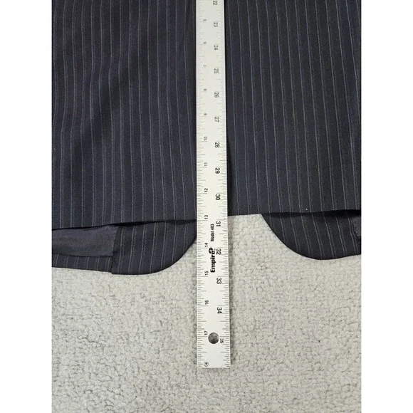 Brooks Brothers Suit Jacket 42 R Navy Wool Striped Loro Piana Italy Luxury Sport